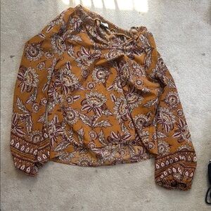 Floral Mustard Blouse